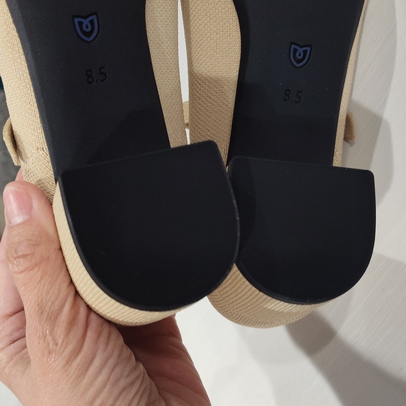 Rothy's The Mary Jane Heel In Cream Captoe Size 8.5 - Picture 6 of 12